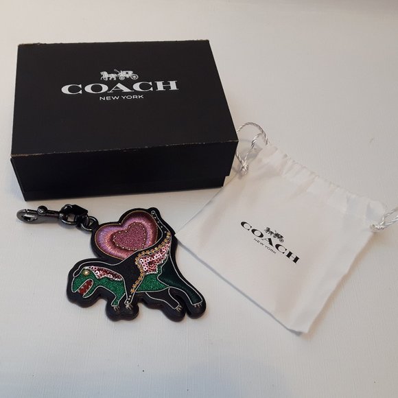 Coach Rexy Bag Charm Coach Embellished Dinosaur